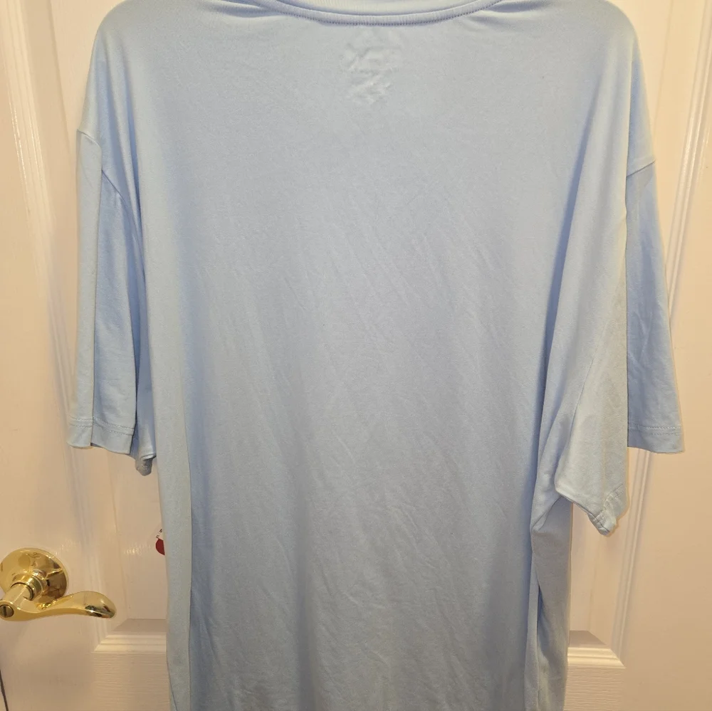 Reebok Men's Light Blue Short Sleeve Tee 2XL - Picture 4 of 6